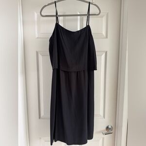 Black silk Madewell dress size 10